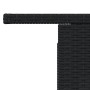 Mesa de jardín superficie de vidrio ratán PE negro 100x55x73 cm en Mesas de jardín | Comprar online en Foru.es