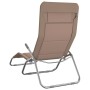 Tumbona plegable 2 uds textilene acero con recubrimiento taupe de vidaXL, Tumbonas - Ref: Foro24-312477, Precio: 161,66 €, De...