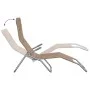 Tumbona plegable 2 uds textilene acero con recubrimiento taupe de vidaXL, Tumbonas - Ref: Foro24-312477, Precio: 161,14 €, De...