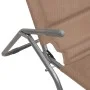 Tumbona plegable 2 uds textilene acero con recubrimiento taupe de vidaXL, Tumbonas - Ref: Foro24-312477, Precio: 161,14 €, De...