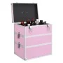 Maletín de maquillaje 37x24x40 cm aluminio rosa de vidaXL, Neceseres - Ref: Foro24-91841, Precio: 75,48 €, Descuento: %