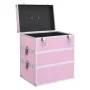 Maletín de maquillaje 37x24x40 cm aluminio rosa de vidaXL, Neceseres - Ref: Foro24-91841, Precio: 75,48 €, Descuento: %