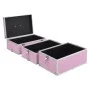 Maletín de maquillaje 37x24x40 cm aluminio rosa de vidaXL, Neceseres - Ref: Foro24-91841, Precio: 75,48 €, Descuento: %