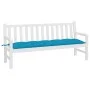Cojín de banco de jardín tela Oxford azul 180x50x7 cm de vidaXL, Cojines para sillas y sofás - Ref: Foro24-314972, Precio: 17...