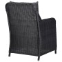 Sillas de jardín con cojines 2 unidades ratán sintético negro de vidaXL, Sillas de jardín - Ref: Foro24-46548, Precio: 351,31...