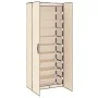 Armario zapatero de tela crema 60x30x166 cm de vidaXL, Zapateros y organizadores de calzado - Ref: Foro24-337260, Precio: 51,...