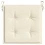 Cojines de silla de jardín 6 uds tela Oxford crema 50x50x3 cm de vidaXL, Cojines para sillas y sofás - Ref: Foro24-314043, Pr...