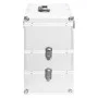 Maletín de maquillaje 37x24x40 cm aluminio plateado de vidaXL, Neceseres - Ref: Foro24-91839, Precio: 64,41 €, Descuento: %