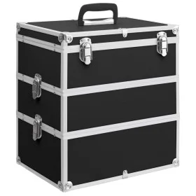 Maletín de maquillaje 37x24x40 cm aluminio negro de vidaXL, Neceseres - Ref: Foro24-91840, Precio: 67,20 €, Descuento: %