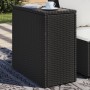 Mesa auxiliar jardín tapa vidrio ratán PE negro 58x27,5x55 cm en Mesas de jardín | Comprar online en Foru.es