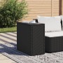 Mesa auxiliar jardín tapa vidrio ratán PE negro 58x27,5x55 cm en Mesas de jardín | Comprar online en Foru.es