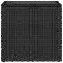 Mesa auxiliar jardín tapa vidrio ratán PE negro 58x27,5x55 cm en Mesas de jardín | Comprar online en Foru.es