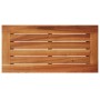 Mesa auxiliar de jardín con tablero de madera, color negro, 58 x 27,5 x 55 cm, ratán sintético en Mesas de jardín | Comprar onli