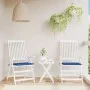 Cojines de silla de jardín 2 uds tela Oxford azul 40x40x3 cm de vidaXL, Cojines para sillas y sofás - Ref: Foro24-314023, Pre...