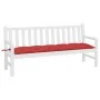 Cojín de banco de jardín tela Oxford rojo 180x50x7 cm de vidaXL, Cojines para sillas y sofás - Ref: Foro24-314974, Precio: 26...
