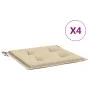 Cojines de silla de jardín 4 uds tela Oxford beige 50x50x3 cm de vidaXL, Cojines para sillas y sofás - Ref: Foro24-314044, Pr...
