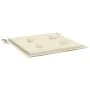 Cojines de silla de jardín 4 uds tela Oxford crema 50x50x3 cm de vidaXL, Cojines para sillas y sofás - Ref: Foro24-314042, Pr...
