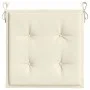 Cojines de silla de jardín 4 uds tela Oxford crema 50x50x3 cm de vidaXL, Cojines para sillas y sofás - Ref: Foro24-314042, Pr...