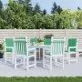 Cojín silla jardín respaldo bajo 6 uds tela Oxford verde de vidaXL, Cojines para sillas y sofás - Ref: Foro24-314136, Precio:...