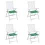 Cojines de silla de jardín 4 uds tela Oxford verde 50x50x3 cm de vidaXL, Cojines para sillas y sofás - Ref: Foro24-314048, Pr...
