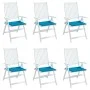 Cojines de silla de jardín 6 uds tela Oxford azul 50x50x3 cm de vidaXL, Cojines para sillas y sofás - Ref: Foro24-314047, Pre...