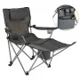 HI Silla de camping lujosa con reposapiés antracita de HI, Mobiliario de camping - Ref: Foro24-423912, Precio: 66,99 €, Descu...