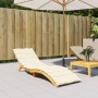 Cojín de tumbona de tela Oxford crema 200x70x3 cm de vidaXL, Cojines para sillas y sofás - Ref: Foro24-314220, Precio: 39,98 ...