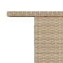 Mesa de jardín superficie de vidrio ratán PE beige 100x55x73 cm en Mesas de jardín | Comprar online en Foru.es