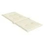 Cojín silla de jardín respaldo alto 4 uds tela crema 120x50x3cm de vidaXL, Cojines para sillas y sofás - Ref: Foro24-43182, P...