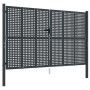 Puerta de jardín acero gris antracita 300x225 cm de vidaXL, Puertas de jardín - Ref: Foro24-154569, Precio: 865,16 €, Descuen...