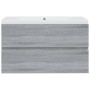 Mueble de baño con lavabo madera contrachapada gris Sonoma de vidaXL, Tocadores de baño - Ref: Foro24-3120343, Precio: 197,76...