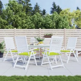 Cojines de silla de jardín 6 uds tela Oxford verde 50x50x3 cm de vidaXL, Cojines para sillas y sofás - Ref: Foro24-314064, Pr...