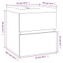 Mueble de baño con lavabo madera contrachapada roble ahumado de vidaXL, Tocadores de baño - Ref: Foro24-3152858, Precio: 120,...