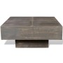 Mesa de centro cuadrada de madera maciza de mango marrón de vidaXL, Mesas de centro - Ref: Foro24-241133, Precio: 198,33 €, D...