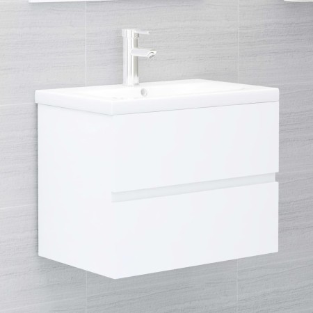 Mueble con lavabo madera de ingeniería blanco de vidaXL, Tocadores de baño - Ref: Foro24-3071540, Precio: 160,29 €, Descuento: %