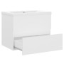 Mueble con lavabo madera de ingeniería blanco de vidaXL, Tocadores de baño - Ref: Foro24-3071540, Precio: 160,29 €, Descuento: %