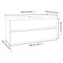 Mueble de baño con lavabo madera contrachapada marrón roble de vidaXL, Tocadores de baño - Ref: Foro24-3152887, Precio: 290,7...