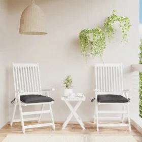 Cojines sillas de jardín 2 uds tela Oxford antracita 40x40x7 cm by vidaXL, Cushions for chairs and sofas - Ref: Foro24-314860...