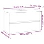 Mueble de baño con lavabo madera contrachapada roble ahumado de vidaXL, Tocadores de baño - Ref: Foro24-3120342, Precio: 206,...