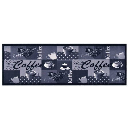 Alfombra de cocina lavable Coffee azul 60x300 cm de vidaXL, Felpudos - Ref: Foro24-315969, Precio: 54,30 €, Descuento: %