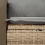 Sofá de jardín con cojines de 2 plazas ratán sintético beige en Sofás de exterior | Comprar online en Foru.es