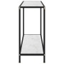 Mesa de consola blanco vidrio templado 100x35x75 cm de vidaXL, Mesas auxiliares - Ref: Foro24-322837, Precio: 78,77 €, Descue...