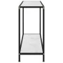 Mesa de consola blanco vidrio templado 100x35x75 cm de vidaXL, Mesas auxiliares - Ref: Foro24-322837, Precio: 77,66 €, Descue...