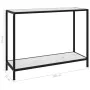 Mesa de consola blanco vidrio templado 100x35x75 cm de vidaXL, Mesas auxiliares - Ref: Foro24-322837, Precio: 77,66 €, Descue...