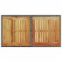 Mesa de jardín ratán PE y madera de acacia gris 100x55x73 cm en Mesas de jardín | Comprar online en Foru.es