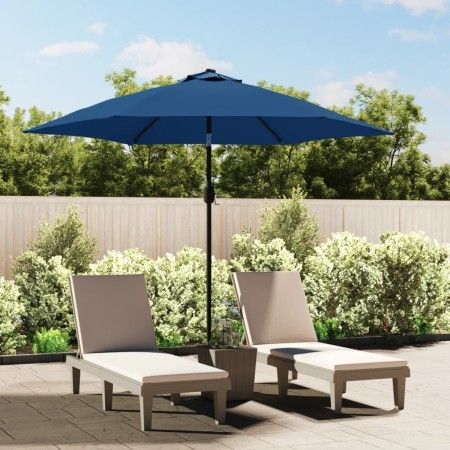 Sombrilla de jardín con palo de metal azul celeste 300 cm de vidaXL, Sombrillas - Ref: Foro24-47127, Precio: 78,02 €, Descuen...