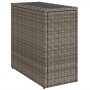 Mesa auxiliar jardín tapa vidrio ratán PE gris 58x27,5x55 cm en Mesas de jardín | Comprar online en Foru.es