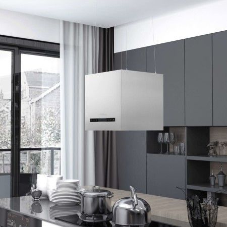 Campana extractora colgante táctil LCD acero inoxidable 37 cm de vidaXL, Extractores - Ref: Foro24-51019, Precio: 204,33 €, D...