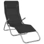 Folding lounger 2 pcs textilene steel with black coating by vidaXL, Loungers - Ref: Foro24-312475, Price: 157,22 €, Discount: %
