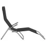 Folding lounger 2 pcs textilene steel with black coating by vidaXL, Loungers - Ref: Foro24-312475, Price: 157,22 €, Discount: %
